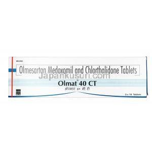 オルマト CT,オルメサルタン　40mg / クロルタリドン  12.5mg, 錠剤,箱表面